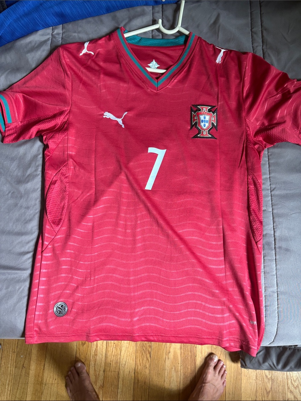 Puma Men's Ronald 2026 World Cup Portugal Soccer Jersey with White Accents
